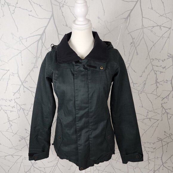 Burton Forest Green Dryride Full Zip Jet Set Snowboard Jacket - Picture 2 of 10